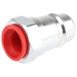 RS PRO Steel Male Hydraulic Quick Connect Coupling, BSP 1/2 Male