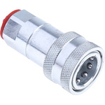 RS PRO Steel Female Hydraulic Quick Connect Coupling, BSP 3/8 Female