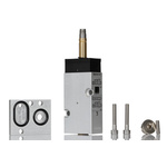RS PRO 5/2 Pneumatic Solenoid Valve - Solenoid/Spring G 1/4 MNH Series 12 V dc, 24 V dc, 110V ac