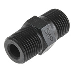 Hi-Force Hydraulic Straight Threaded Adaptor NPT 3/8-18 Male to NPT 3/8-18 Male, HF17