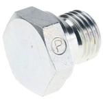 Parker, Steel Hydraulic Blanking Plug, Max Operating Pressure 280 bar, Thread Size 3/4 in