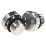 Parker, Steel Hydraulic Blanking Plug, Max Operating Pressure 400 bar, Thread Size 1/8 in