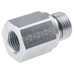 Parker Hydraulic Straight Threaded Reducer G 3/8 Male to G 1/4 Female, RI3/8EDX1/4CF