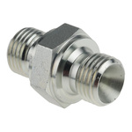 Parker Hydraulic Straight Threaded Adaptor G 1/4 Male to G 1/4 Male, 4HMK4S