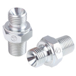 Parker Hydraulic Straight Threaded Adaptor G 1/4 to R 1/4 Male, 4-4F3MK4S
