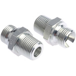 Parker Hydraulic Straight Threaded Adaptor G 1/2 to R 3/8 Male, 8F3MK4S