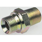 Parker Hydraulic Straight Threaded Adaptor G 1 Male to R 1 Male, 16F3MK4S