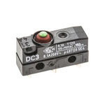 DC3C-A1AA | ZF SPDT-NO/NC Button Microswitch, 100 mA @ 30 V dc, Solder Terminal