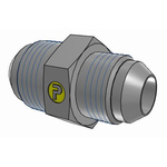 Parker Hydraulic Union Straight Threaded Adaptor UNF 7/8-14 Male to UNF 3/4-16 Male, 10-8HMTXS