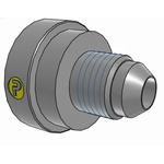 Parker Hydraulic Straight Threaded Reducer UNF 1 1/16-12 Female to UNF 1/2-20 Male, 12-5TRTXS