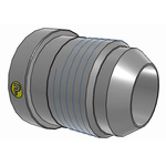 Parker Hydraulic Straight Threaded Reducer UNF 1 5/16-12 Female to UNF 1 1/16-12 Male, 16-12TRTXS