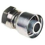 BSP 3/4 Female Straight Steel Crimped Hose Fitting, 215 bar