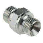 Parker Hydraulic Straight Threaded Adaptor G 3/8 Male to G 3/8 Male, 6HMK4S