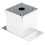 Eaton Grey Stainless Steel M22 Push Button Enclosure - 1 Hole 22mm Diameter