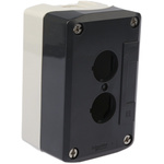 Schneider Electric Grey Plastic Harmony XALD Push Button Enclosure - 2 Hole 22mm Diameter