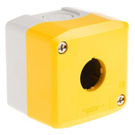 Schneider Electric Yellow Plastic Harmony XALK Push Button Enclosure - 1 Hole 22mm Diameter