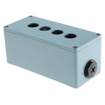 Schneider Electric Blue Metal Harmony XAP Push Button Enclosure - 4 Hole 22mm Diameter