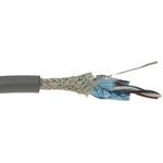 Alpha Wire Twisted Pair Data Cable, 2 Pairs, 0.38 mm², 4 Cores, 22 AWG, Screened, 30m, Black Sheath
