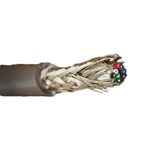 Alpha Wire Twisted Pair Data Cable, 4 Pairs, 0.14 mm², 8 Cores, 26 AWG, Screened, 30m, Grey Sheath