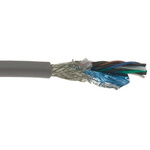 Alpha Wire Twisted Pair Data Cable, 5 Pairs, 0.2 mm², 10 Cores, 24 AWG, Screened, 30m, Black Sheath