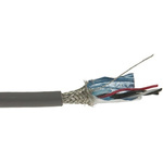 Alpha Wire Twisted Pair Data Cable, 2 Pairs, 0.2 mm², 4 Cores, 24 AWG, Screened, 30m, Black Sheath