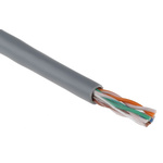RS PRO Cat5e Ethernet Cable, U/UTP, Grey PVC Sheath, 305m