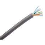 Belden Twisted Pair Data Cable, 3 Pairs, 0.22 mm², 6 Cores, 24 AWG, Screened, 152m, Chrome Sheath