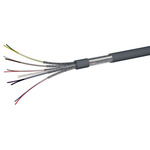AXINDUS Twisted Pair Data Cable, 0.34 mm², 4 Cores, 22 AWG, Grey Sheath