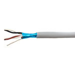 Alpha Wire Twisted Pair Data Cable, 2 Pairs, 0.09 mm², 4 Cores, 28 AWG, Screened, 30m, Grey Sheath