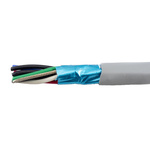 Alpha Wire Twisted Pair Data Cable, 4 Pairs, 0.09 mm², 8 Cores, 28 AWG, Screened, 30m, Grey Sheath