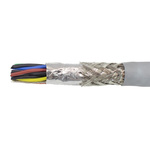 Alpha Wire Twisted Pair Data Cable, 8 Pairs, 0.24 mm², 16 Cores, 24 AWG, Screened, 30m, Grey Sheath