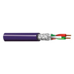 Belden Data Cable, 1 Pairs, 0.34 mm², 2 Cores, 22 AWG, Screened, 500m, Purple Sheath