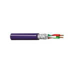Belden Twisted Pair Data Cable, 2 Pairs, 0.25 mm², 4 Cores, 24 AWG, Screened, 500m, Purple Sheath
