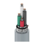 Belden Data Cable, 0.25 mm², 4 Cores, 24 AWG, Screened, 305m, Chrome Sheath