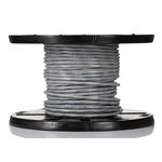 Alpha Wire Twisted Pair Data Cable, 2 Pairs, 0.35 mm², 4 Cores, 22 AWG, Screened, 30m, Grey Sheath