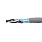 Alpha Wire Twisted Pair Data Cable, 2 Pairs, 0.35 mm², 4 Cores, 22 AWG, Screened, 305m, Grey Sheath