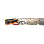 Alpha Wire Twisted Pair Data Cable, 8 Pairs, 0.33 mm², 16 Cores, 22 AWG, Screened, 305m, Grey Sheath
