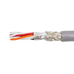 Alpha Wire Twisted Pair Data Cable, 13 Pairs, 0.08 mm², 26 Cores, 28 AWG, Screened, 305m, Grey Sheath