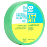 Advance Tapes AT7 Green PVC Electrical Tape, 19mm x 33m