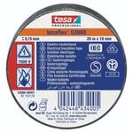 Tesa Black PVC Electrical Insulation Tape, 19mm x 20m