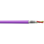 CAE Multimedia Connect Round Bus Cable, 0.64 mm, 2 Cores, 22, Screened, 100m, Purple Sheath
