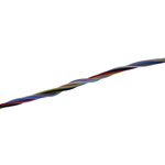 MICROWIRES Twisted Twisted Pair Cable, 0.13 mm2, 8 Cores, 26 AWG, Unscreened, 100m, Grey Sheath