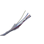 MICROWIRES Twisted Twisted Pair Cable, 0.05 mm2, 7 Cores, 30 AWG, Screened, 100m, Grey Sheath