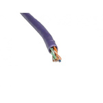 Twisted Pair Twisted Pair Cable, 24 AWG, Unscreened, 305m, Purple Sheath