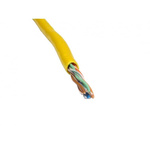 Twisted Pair Twisted Pair Cable, 24 AWG, Unscreened, 305m, Yellow Sheath
