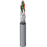 Belden Twisted Pair Data Cable, 4 Pairs, 0.08 mm², 8 Cores, 28 AWG, Screened, 152m, Chrome Sheath