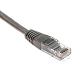 RS PRO Cat5e Male RJ45 to Male RJ45 Ethernet Cable, U/UTP, Grey, 2m