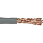 Alpha Wire Twisted Pair Data Cable, 9 Pairs, 0.35 mm², 18 Cores, 22 AWG, Screened, 30m, Grey Sheath