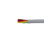 Alpha Wire Multicore Data Cable, 0.23 mm², 8 Cores, 24 AWG, Unscreened, 50m, Grey Sheath