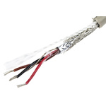Alpha Wire Multicore Data Cable, 0.09 mm², 3 Cores, 28 AWG, Screened, 50m, Grey Sheath